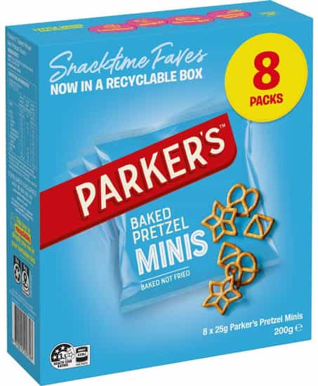 Parker's Baked Pretzel Minis Multipack (25 g × 8 pks)
