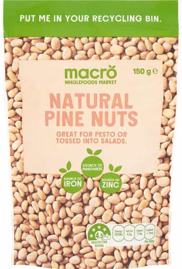 Macro Natural Pine Nuts (150 gs)