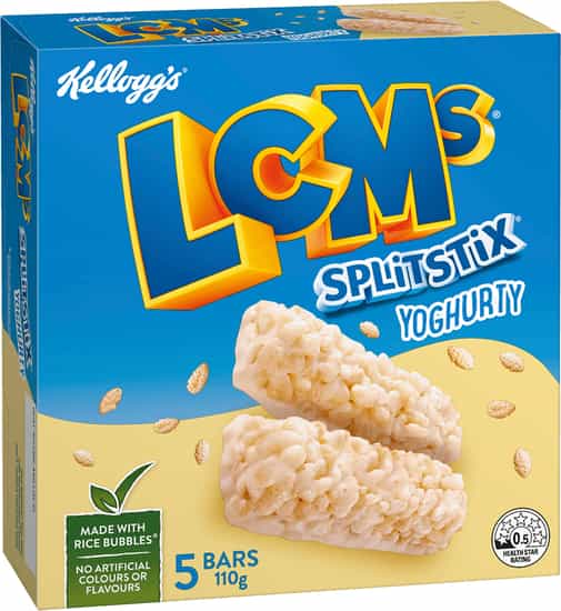 LCMs Split Stix Yoghurty Snack Bars (110 gs)