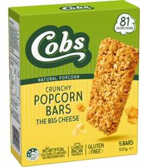 Cobs Cheese Crunchy Popcorn Bars (100 gs)