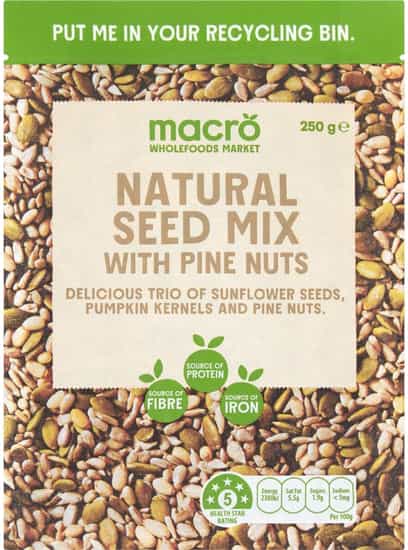 Macro Natural Seed Mix With Pine Nuts (250 gs)