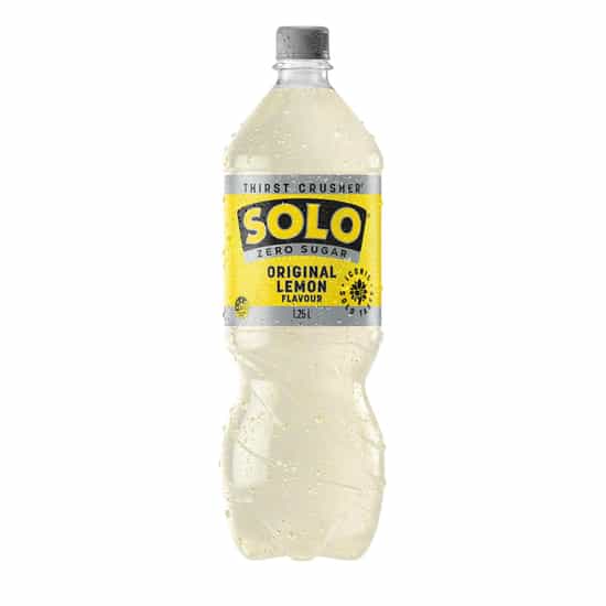 Solo Thirst Crusher Zero Sugar Original Lemon Flavour Soda Bottle (1.25 liters)