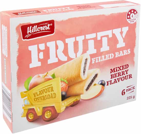 Hillcrest Mixed Berry Fruity Filled Bars (225 6 pks)