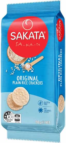 Sakata Gluten Free Plain Rice Crackers (90 gs)