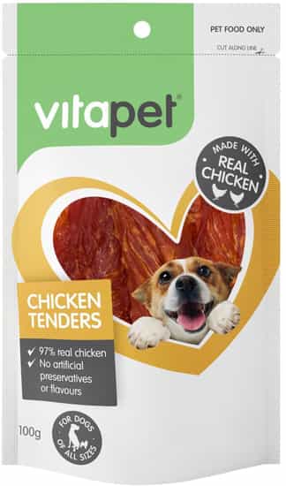 Vitapet Chicken Tenders Dog Treats (100 gs)