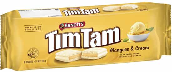 Arnott's Tim Tam Mangoes and Cream Biscuits (165 gs)