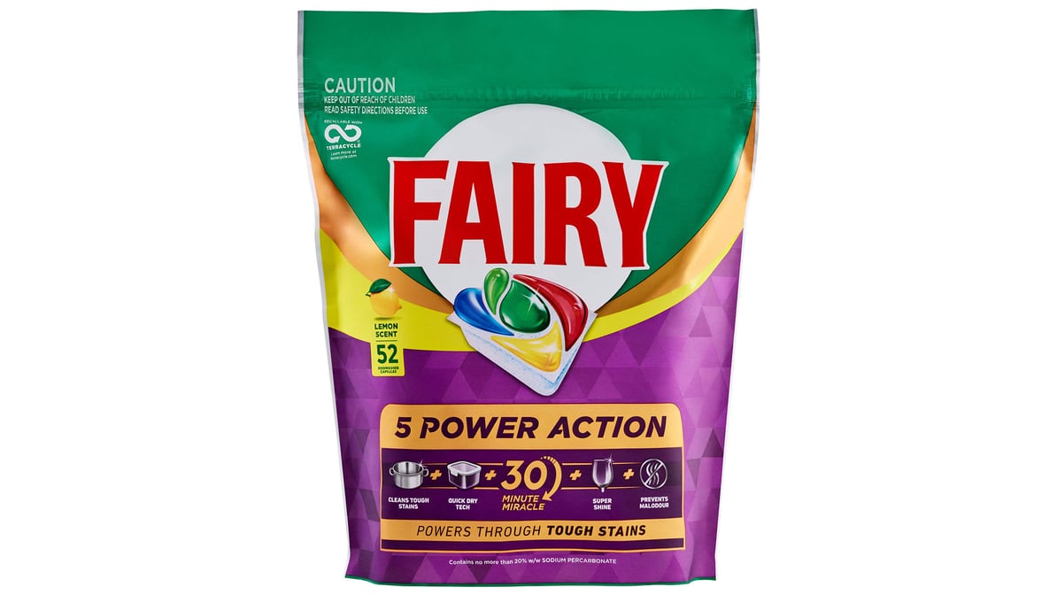 Fairy Lemon Dishwashing Tablets (52 pks)