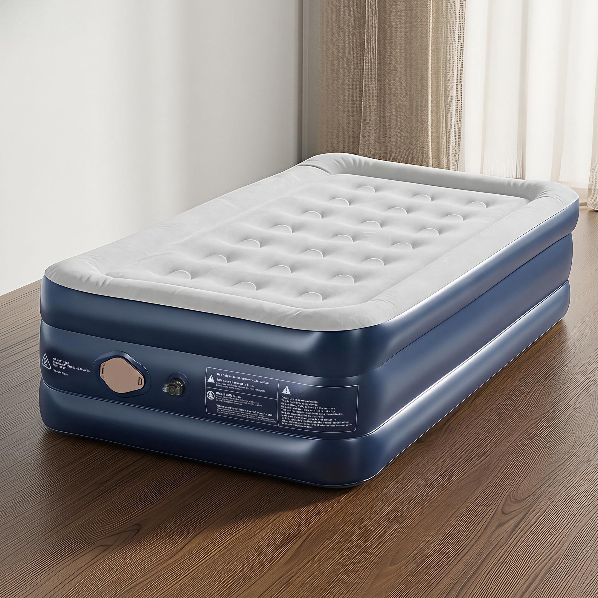 Weisshorn Air Mattress Single Inflatable Bed 46cm Air bed Cube