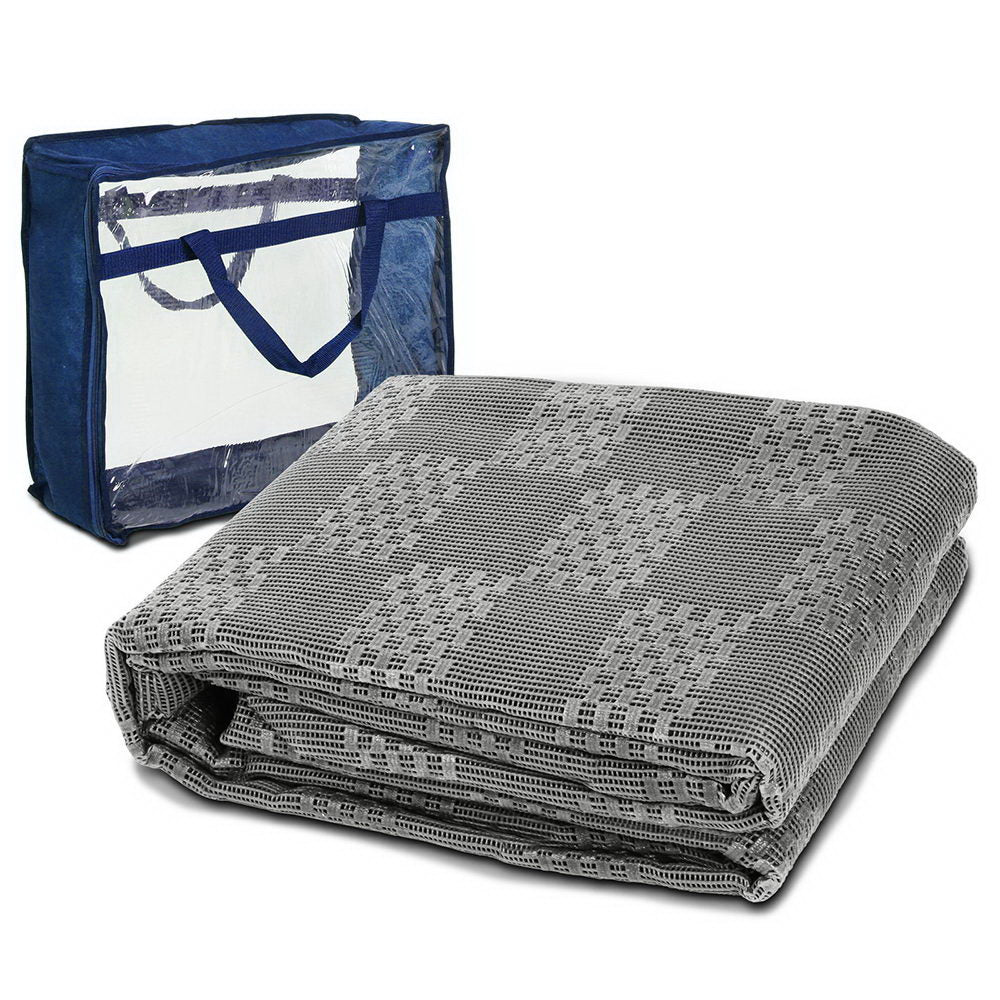 Weisshorn 5x2.5M Annex Matting 600GSM Floor Mats Hollow Design Mesh Caravan