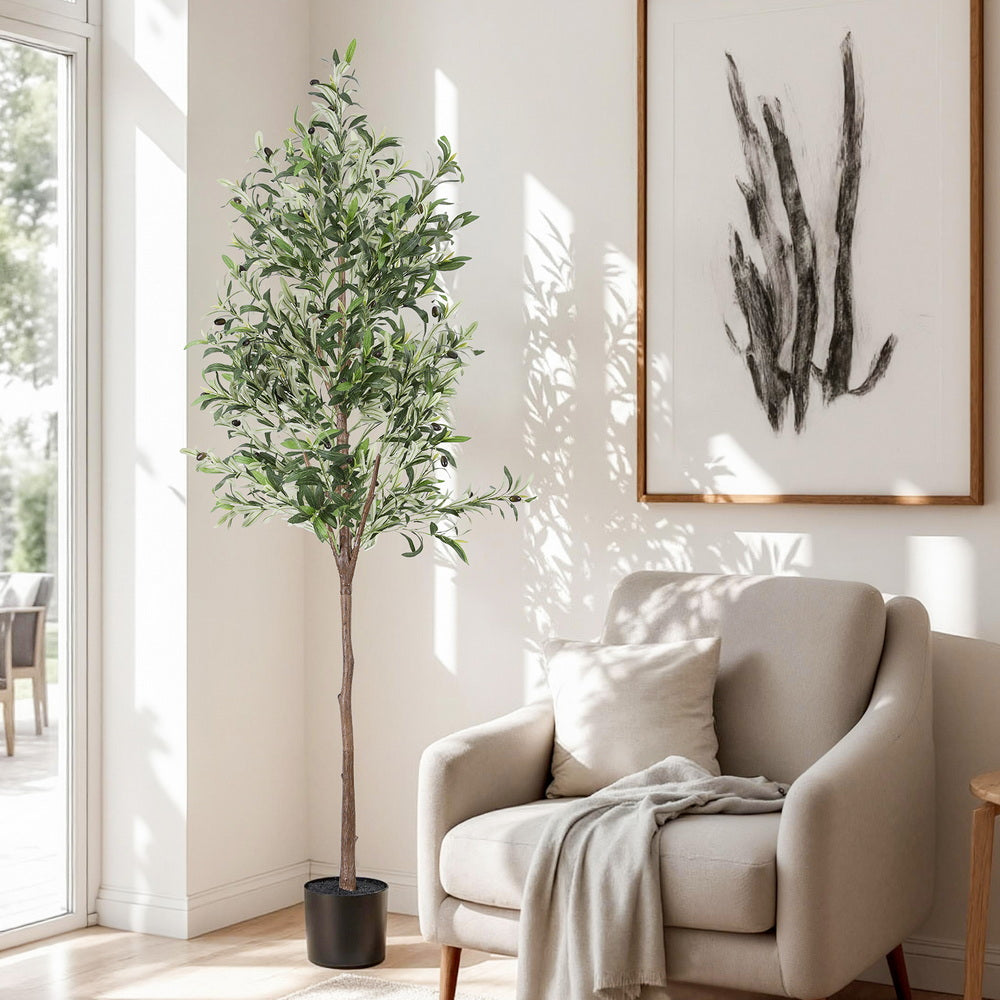 Artiss 180cm Artificial Olive Tree Faux Trees Indoor Decor - AP-TREE-OLIVE-180