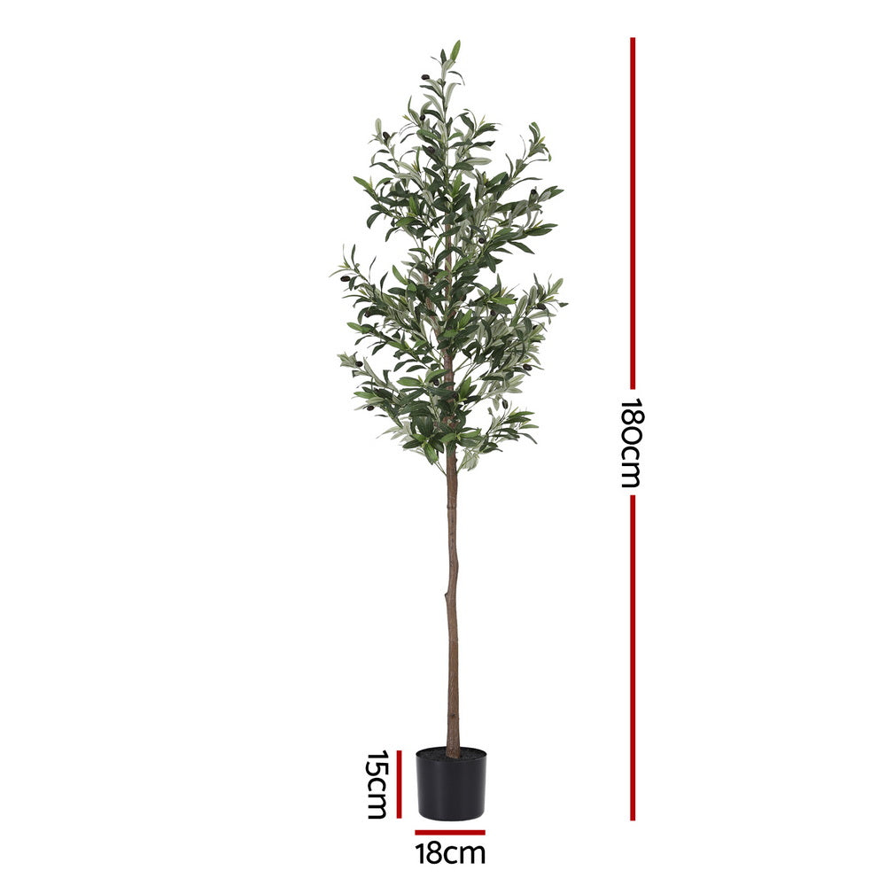 Artiss 180cm Artificial Olive Tree Faux Trees Indoor Decor - AP-TREE-OLIVE-180