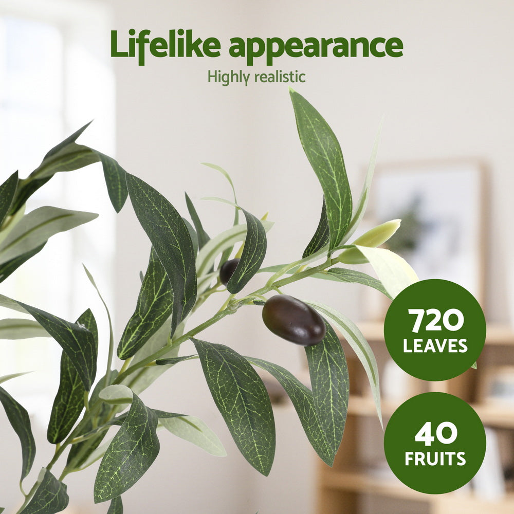 Artiss 180cm Artificial Olive Tree Faux Trees Indoor Decor - AP-TREE-OLIVE-180