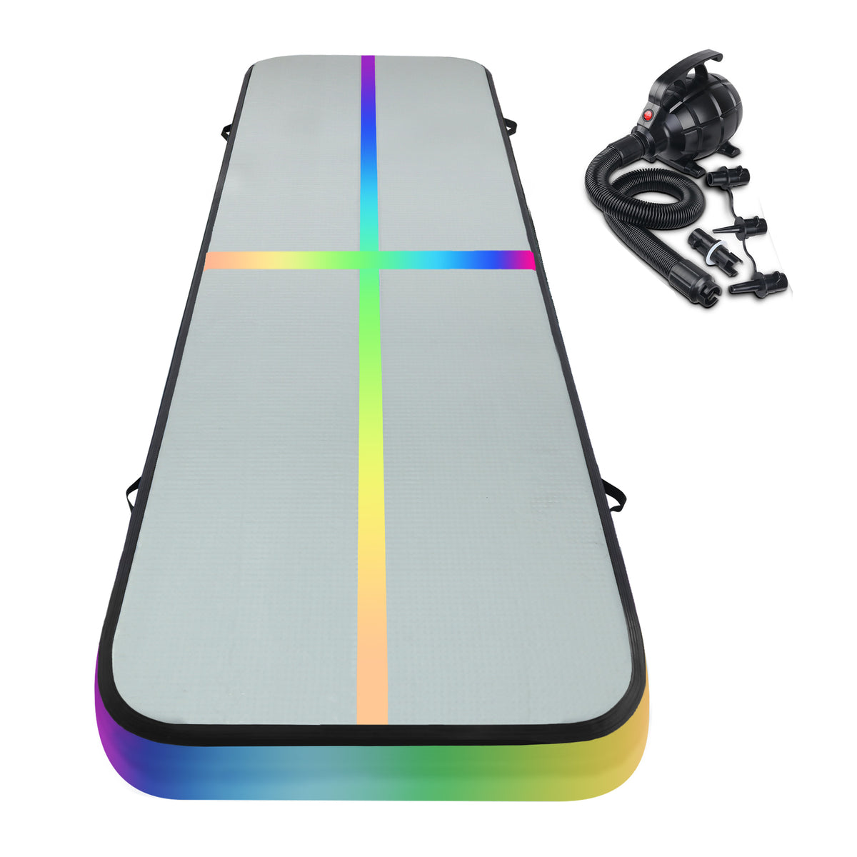 Everfit 4M Air Track Gymnastics Tumbling Exercise Mat W/ Pump Inflatable Colored