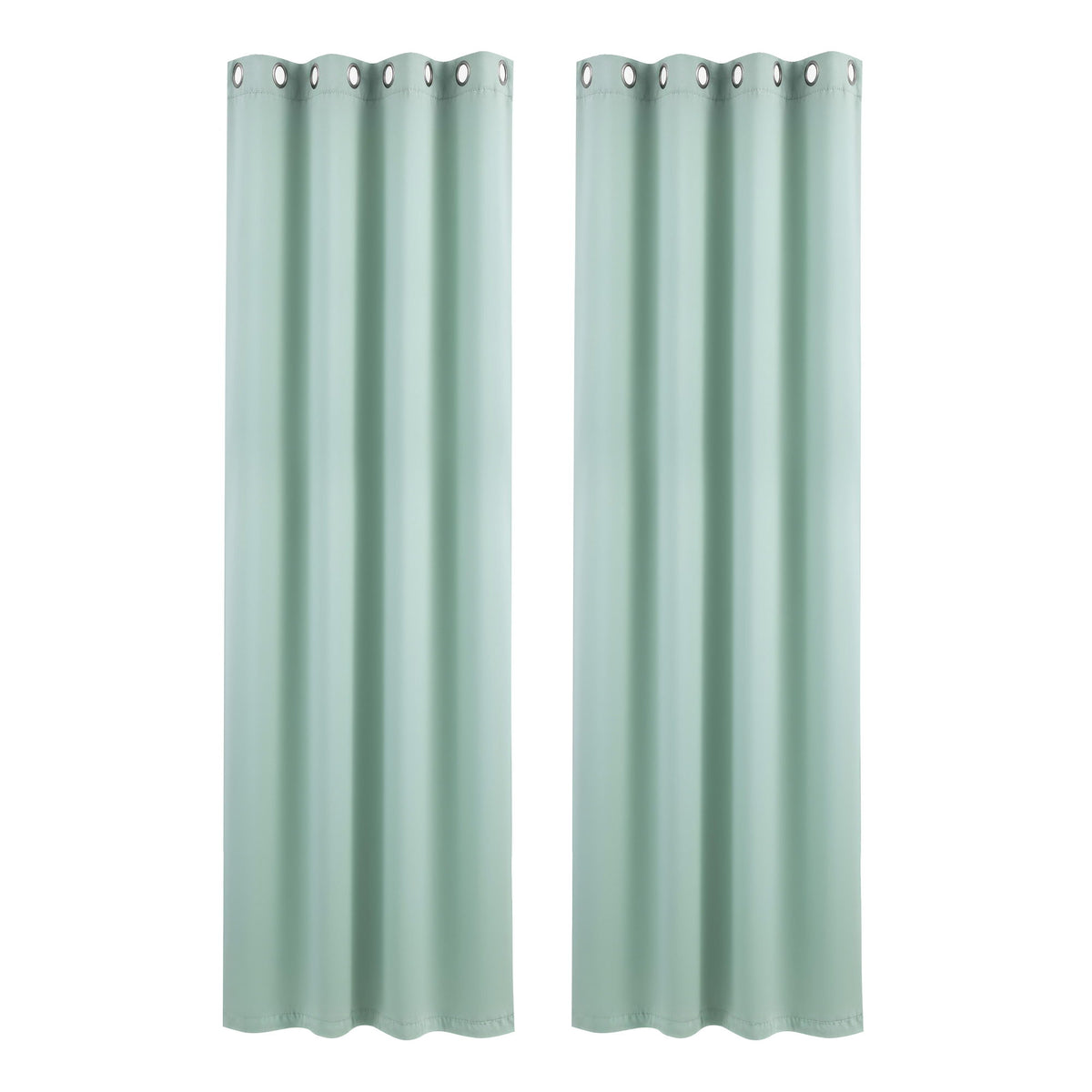 Artiss Blockout Curtains 2X 132x213cm Thermal Insulated Eyelet Drapes Green