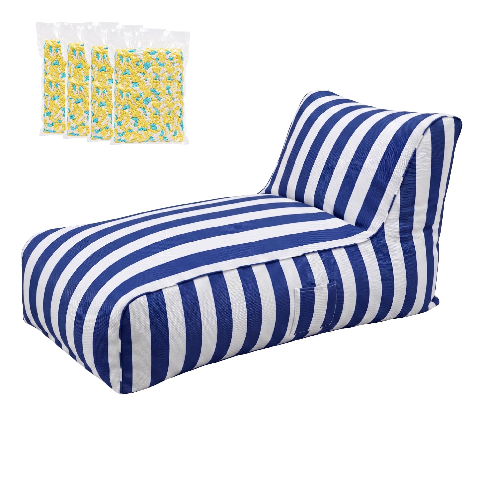 Artiss Outdoor Bean Bag Chair Splash-Proof Washable Blue - 600200