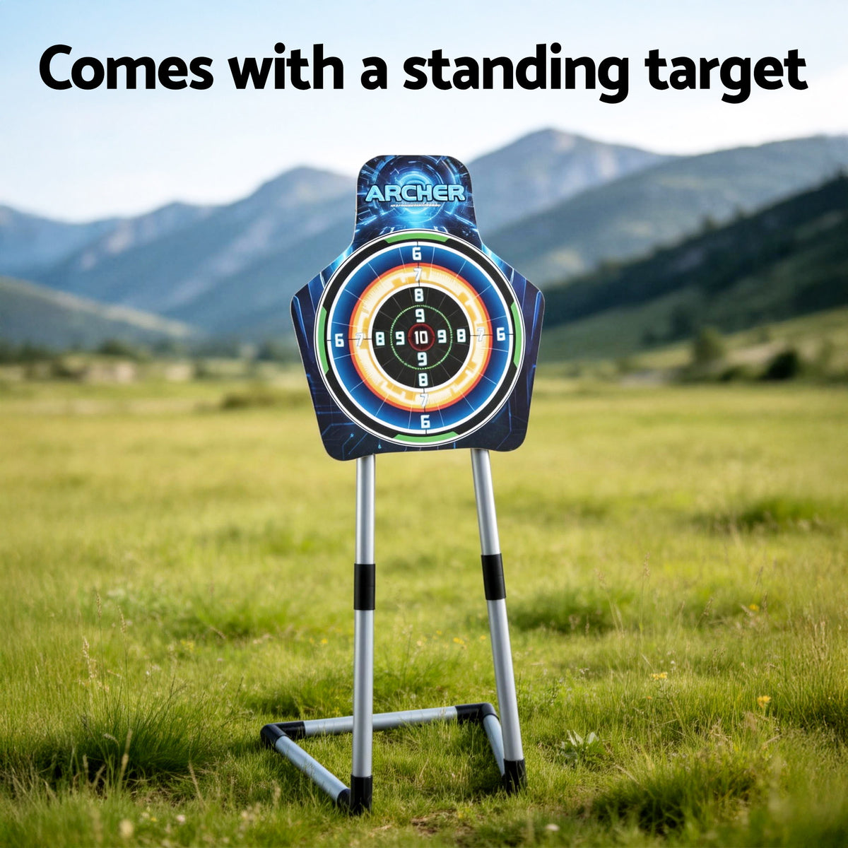 Keezi Kids Bow and Arrow Set Toy Archery Standing Target Suction Cup Arrows Goggles