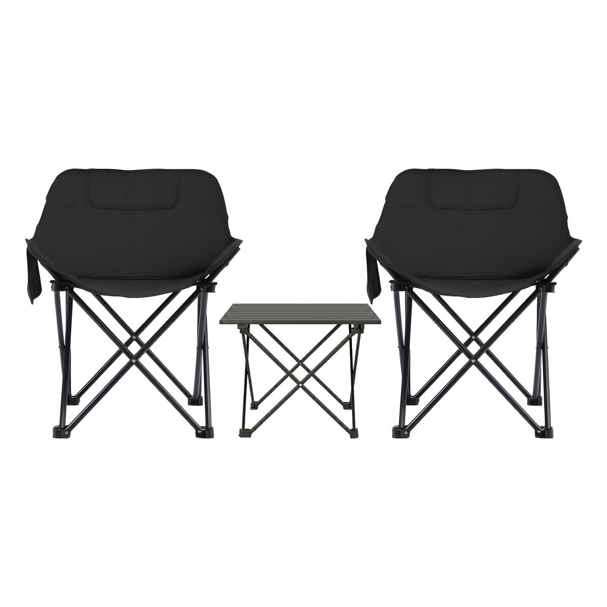 Weisshorn 3pc Camping Table Chair Set Outdoor Folding Aluminium Portable Picnic