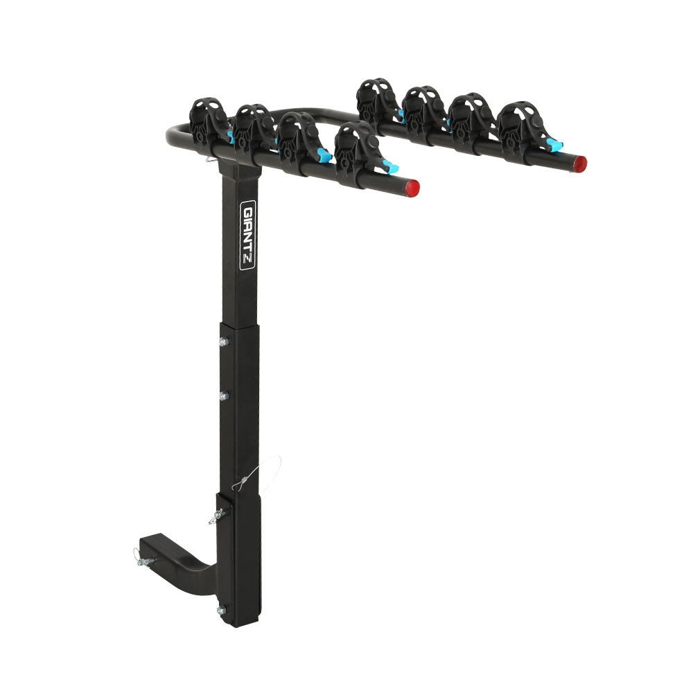 Giantz 4 Bicycle Carrier Bike Rack Car Rear Hitch Mount - CAR-BK-CARRIER-UTUBE4