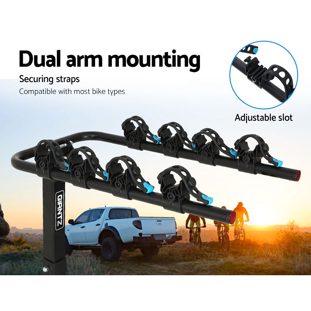 Giantz 4 Bicycle Carrier Bike Rack Car Rear Hitch Mount - CAR-BK-CARRIER-UTUBE4