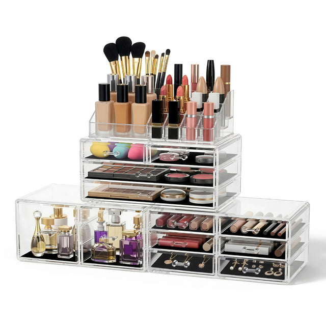 Embellir Makeup Organizer Acrylic Cosmetic Organizer Storage Box Jewellery Holder