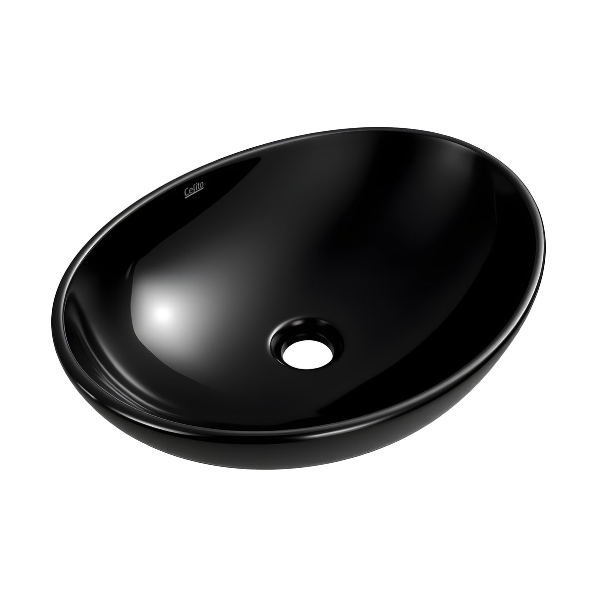 Cefito Bathroom Basin Ceramic Vanity Sink Hand Wash Bowl 41x34cm - CB-005-BK1