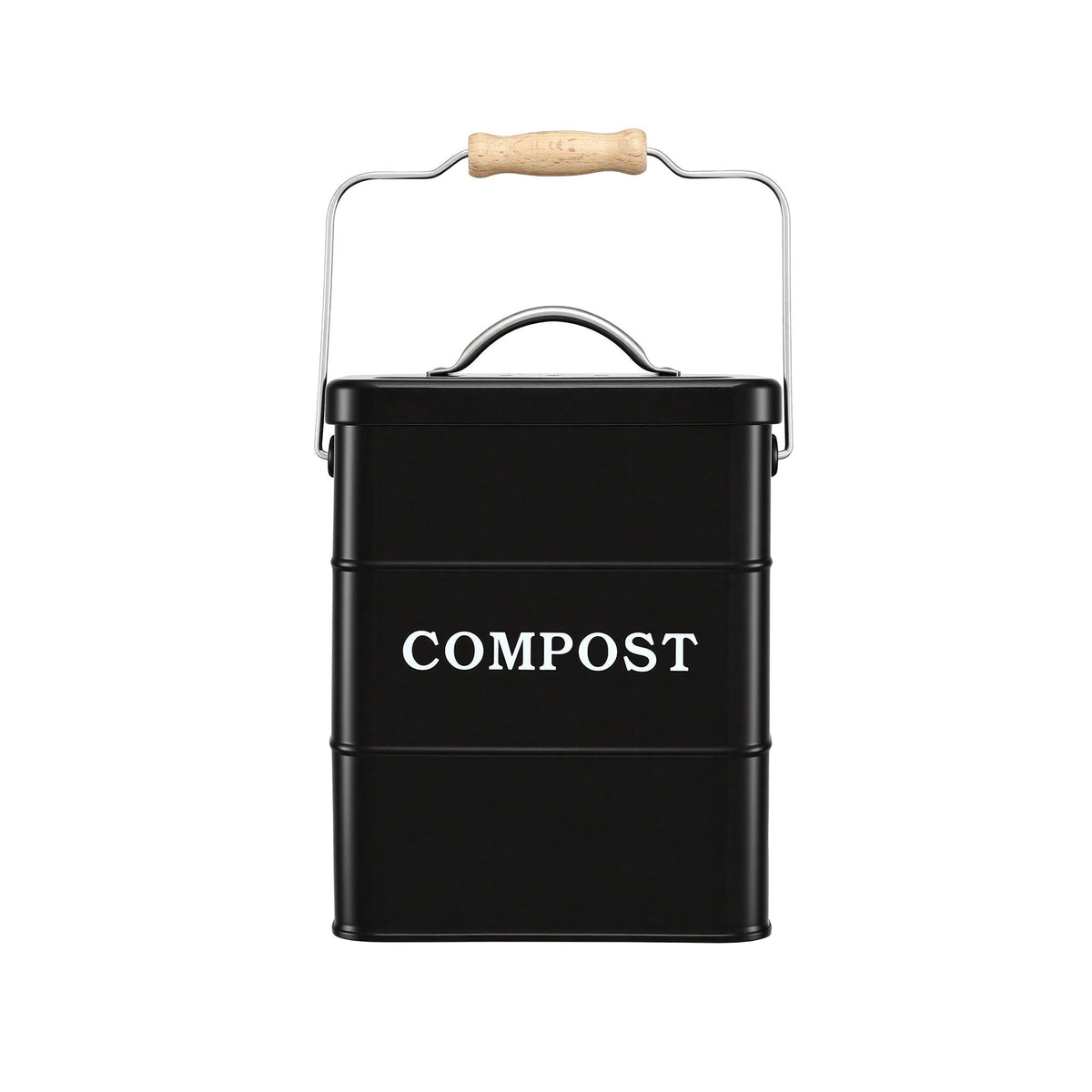 Gardeon 5L Compost Bin Kitchen Countertop Food Waste Caddy Black