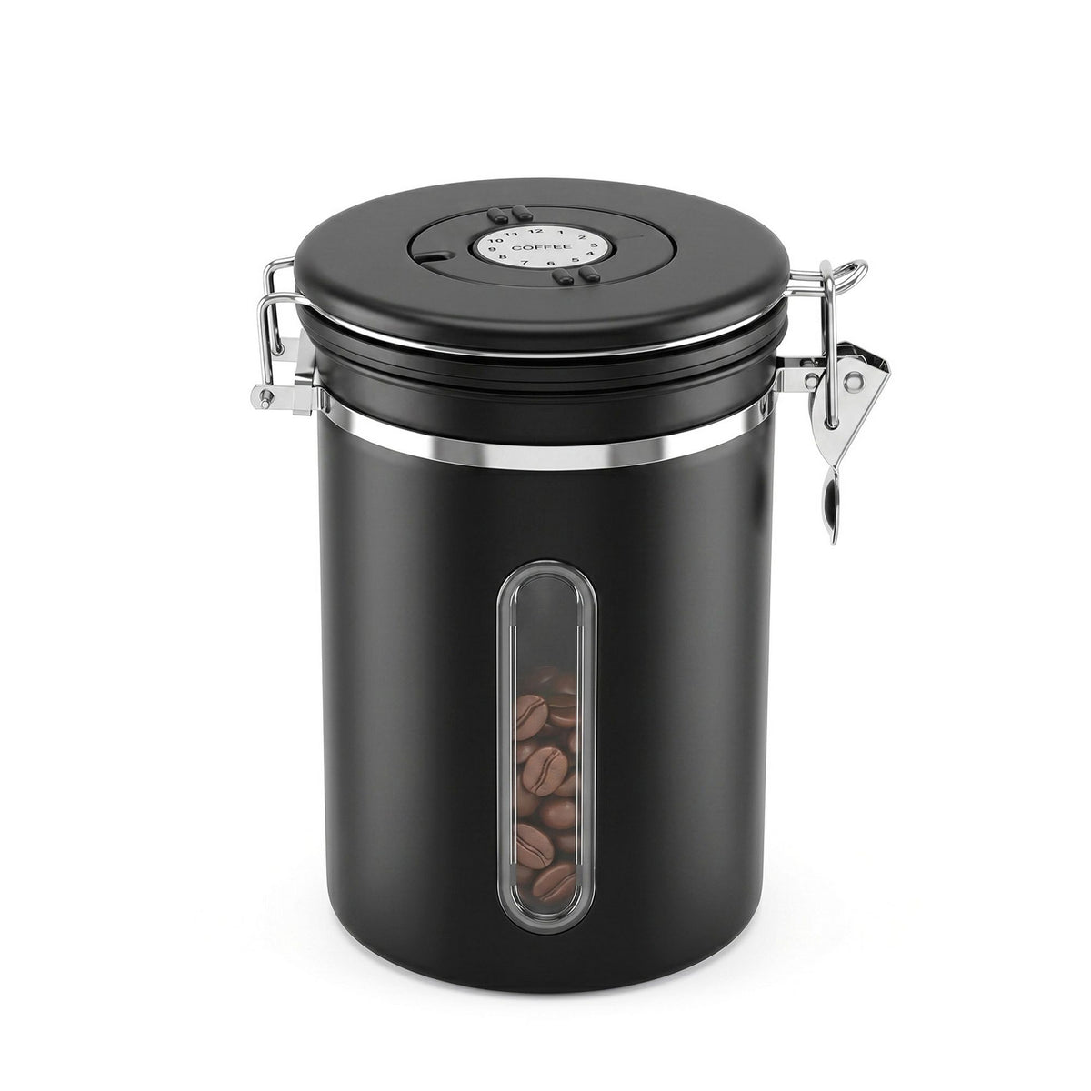 5-Star Chef 1.8L Stainless Steel Coffee Bean Storage Container Coffee Canister