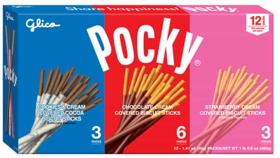 Glico Pocky Cookies Variety Pack (40 g x 12 pk)