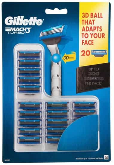 Gillette Mach3 Turbo Cartridges (20 pk)