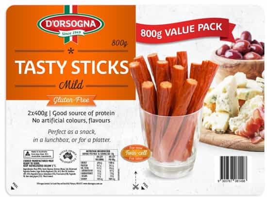 D'Orsogna Tasty Sticks (400 g × 2 ct)