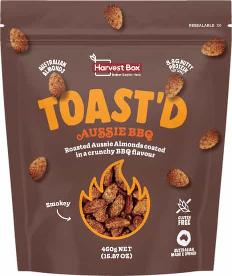 Harvest Box Toast'd BBQ Roasted Almonds (450 g)