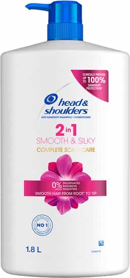 Head & Shoulders Smooth & Silky 2-in-1 Shampoo & Conditioner (1.8 L)