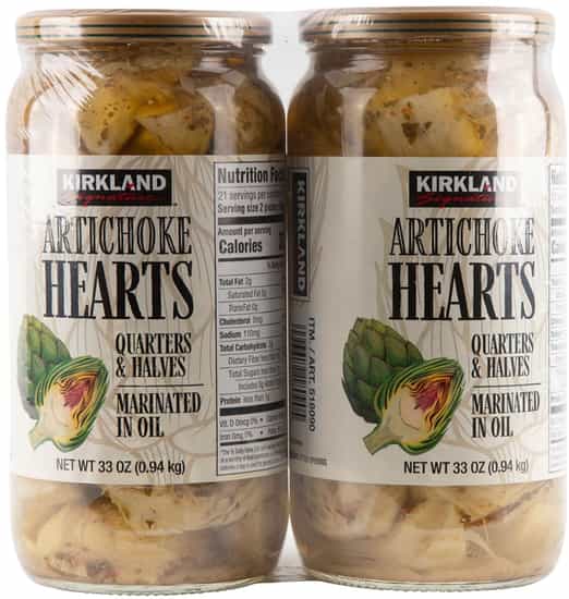 Kirkland Signature Artichoke Hearts (1.88 kg x 2 pk)