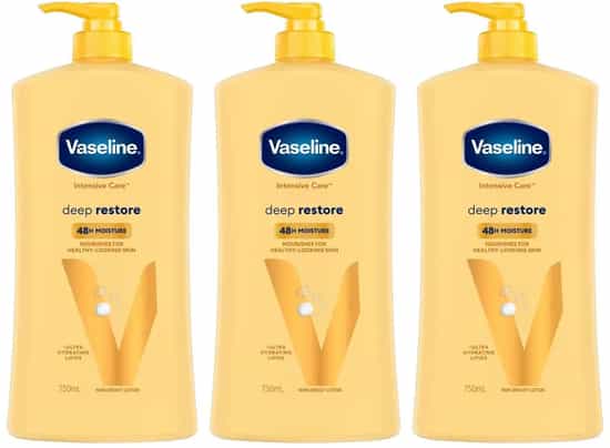 Vaseline Intensive Care Deep Restore Body Lotion (750 ml x 3 pk)
