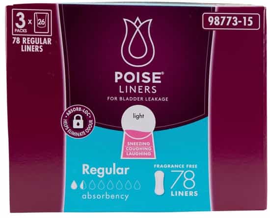 Poise Regular Liners (78 pk)