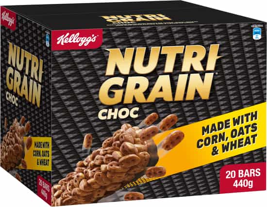 Kellogg's Nutri Grain Choc Bar Snacks (22 g × 20 pk)