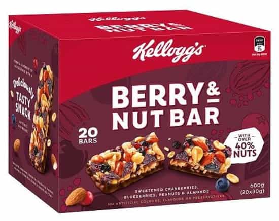 Kellogg's Berry & Nut Bar (30 g x 20 pk)