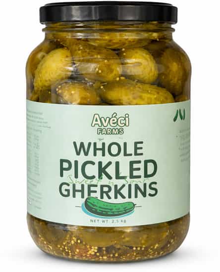 Aveci Farms Whole Pickled Gherkins (2.45 kg)