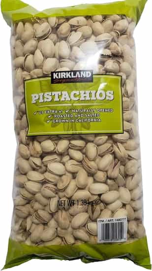 Kirkland Signature Roasted & Unsalted Pistachios (1.36 kg)