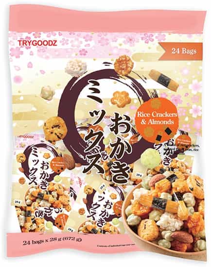 Trygoodz Rice & Almond Crackers (28 g × 24 pk)