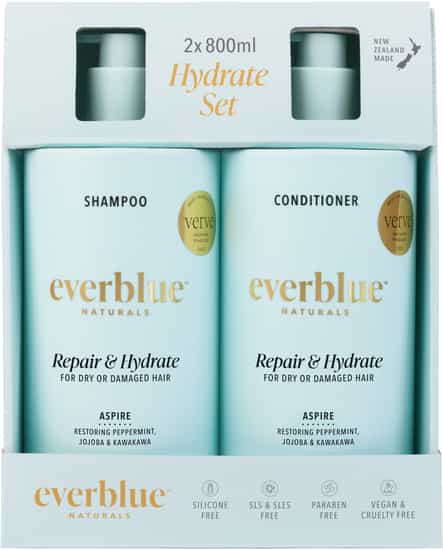 Everblue Naturals Aspire Shampoo & Conditioner (800 ml x 2 pk)