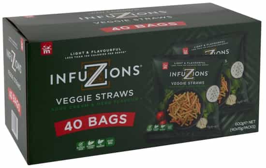 Majans Infuzions Sour Cream & Herb Flavor Veggie Straws (15 g x 40 ct)