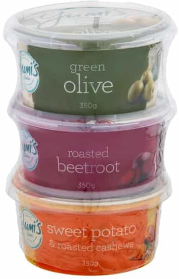 Yumi's Olive, Sweet Potato & Beetroot Dips (350 g x 3 pk)