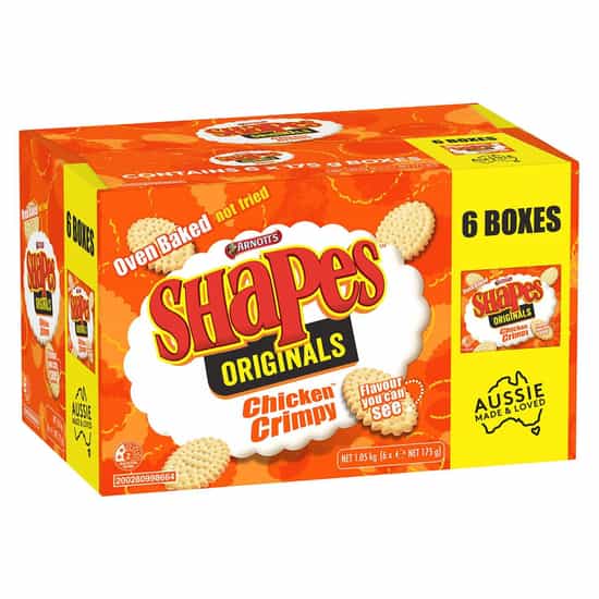 Shapes Chicken Crimpy Crackers (175 g × 6 pk)