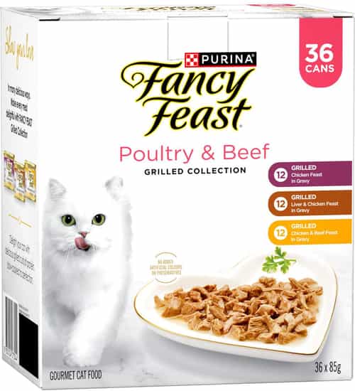 Fancy Feast Poultry and Beef Grilled Wet Cat Food (85 g x 36 pk)