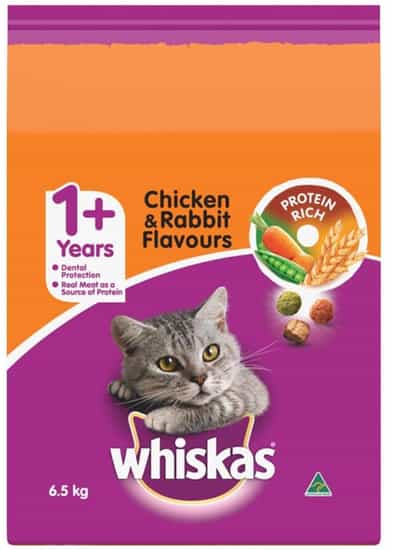 Whiskas Chicken & Rabbit Cat Food (6.5 kg)