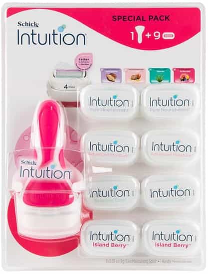 Schick Intuition Razor + 9 Cartridges