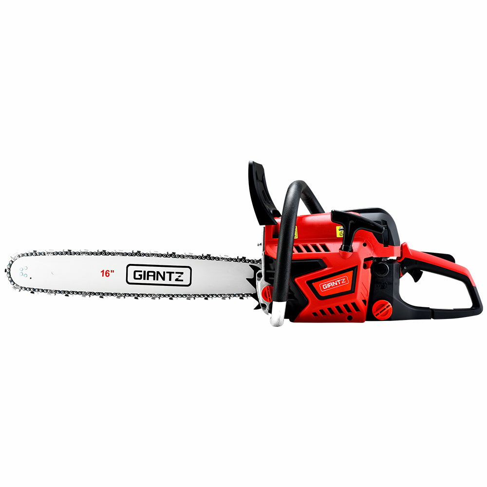 Giantz Chainsaw Petrol 45CC 16" Bar Commercial E-Start Pruning Chain Saw 1.7kW
