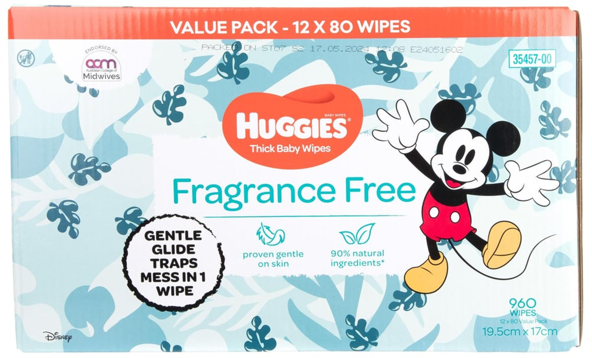 Huggies Fragrance Free Baby Wipes (960 pk)