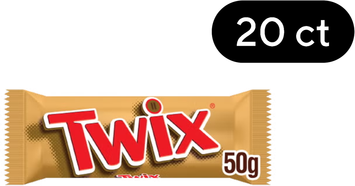 Twix Twin Bars (50 g x 20 ct)
